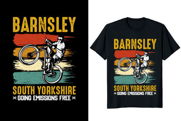 Barnsley South Yorkshire Bicycle T-shirt