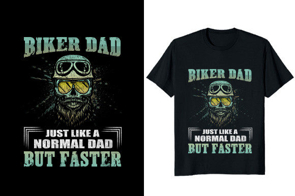 Biker Dad T-shirt Design