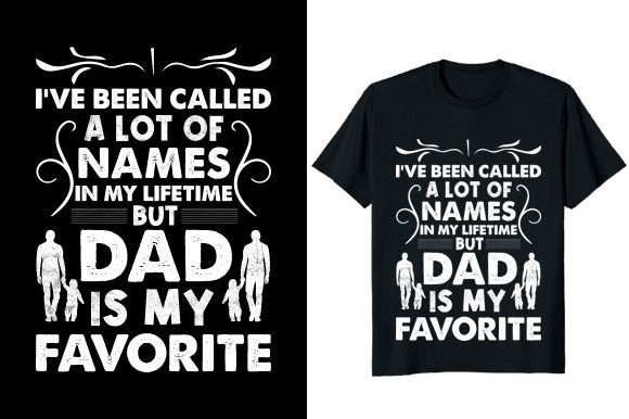 Dad is My Favorite Name T-shirt Design