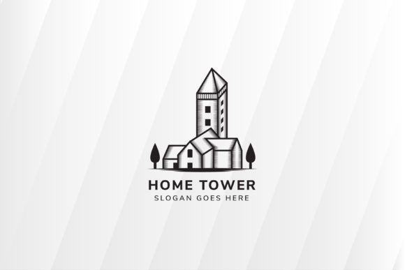 Home Tower Logo Black